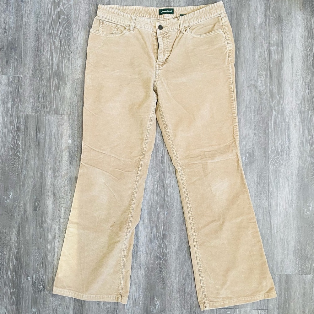 Eddie Bauer Tan Wide Leg Jeans